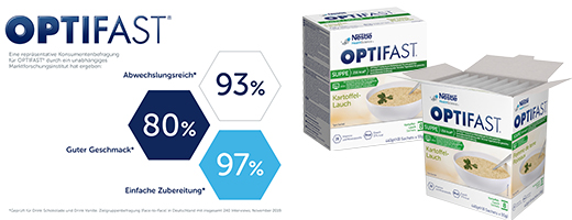 OPTIFAST Zupas kartupeļu-poru pulveris, 8X55 g