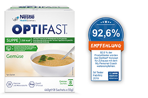 OPTIFAST Zupas dārzeņu pulveris, 8X55 g