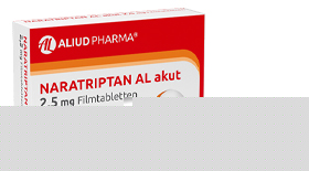 NARATRIPTAN AL akūtas 2,5 mg apvalkotās tabletes, 2 gab
