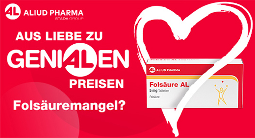 FOLSÄURE AL 5 mg tabletes, 50 gab