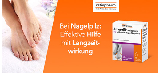 AMOROLFIN-ratiopharm 5% aktīvās vielas nagu laka, 3 ml