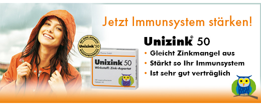 UNIZINK 50 apvalkotās tabletes, 50 gab