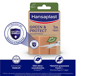HANSAPLAST Zaļš & Aizsargplāksteris 6 cmx1 m, 1 gab