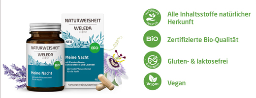 WELEDA Natural Wisdom My Night Capsules, 46 kapsulas