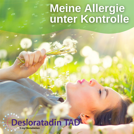 DESLORATADIN TAD 5 mg apvalkotās tabletes, 50 gab
