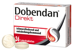 DOBENDAN Tiešā Flurbiprofēns 8,75 mg pastilas, 36 gab