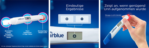 CLEARBLUE Grūtniecības tests TripleCheck ultra-early, 3 gab