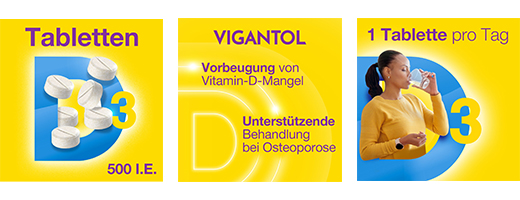 VIGANTOL 500 I.U. D3 vitamīna tabletes, 100 kapsulas