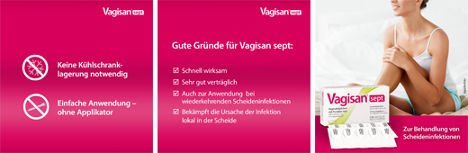 VAGISAN sept vaginālas svecītes ar povidona jodu, 10 gab
