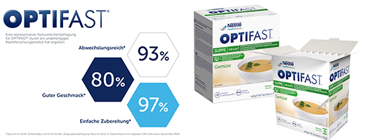 OPTIFAST Zupas dārzeņu pulveris, 8X55 g