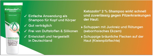 KETOZOLIN 2% šampūns, 120 ml