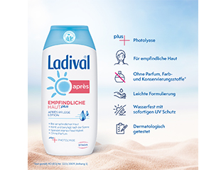 LADIVAL Sensitive Skin Plus Apres losjons, 200 ml