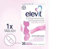 ELEVIT 1 auglības & grūtniecības tabletes, 30 kapsulas