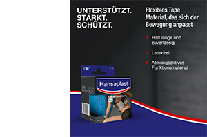 HANSAPLAST Sporta kinezioloģiskā lenta 5 cmx5 m, zila, 1 gab