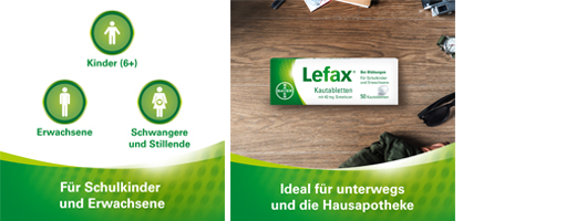 LEFAX Košļājamās tabletes, 50 gab