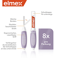ELMEX Starpzobu birstes ISO 6 izmērs 1,1 mm violeta, 8 gab