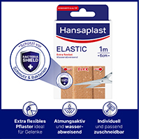 HANSAPLAST Elastīgs plāksteris 6 cmx1 m, 1 gab