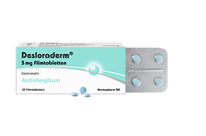 DESLORADERM 5 mg apvalkotās tabletes, 20 gab