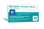 IBU-LYSIN 1A Pharma 400 mg apvalkotās tabletes, 50 gab