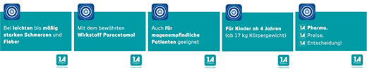 PARACETAMOL 500-1A Pharma tabletes, 10 gab