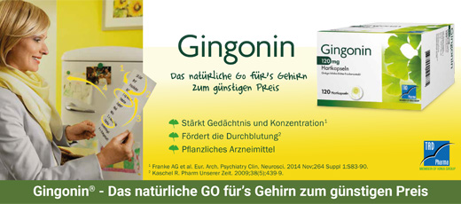GINGONIN 120 mg cietās kapsulas, 60 gab