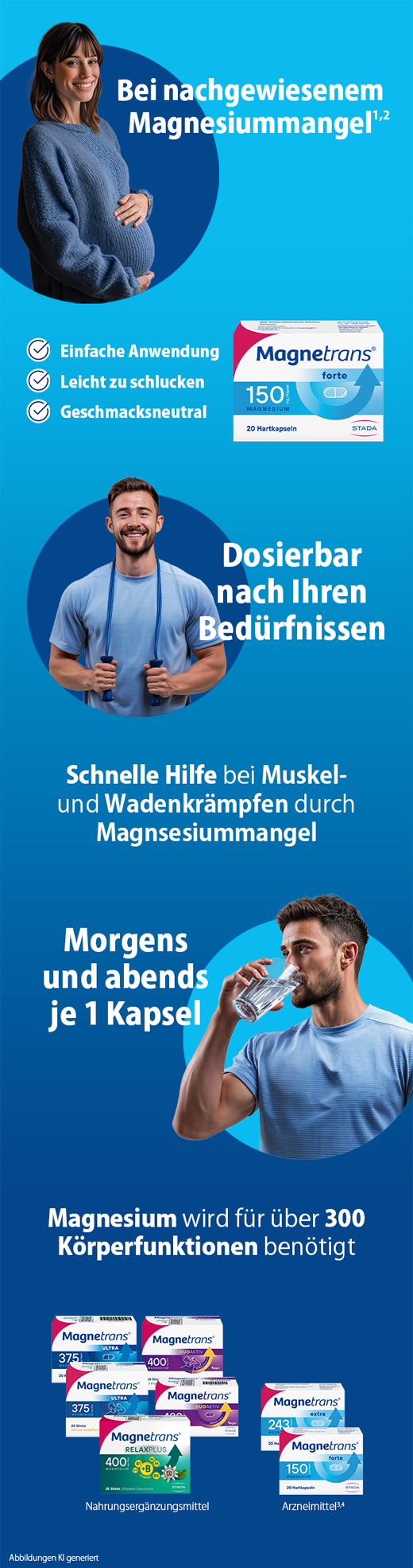 MAGNETRANS forte 150 mg cietās kapsulas, 20 gab