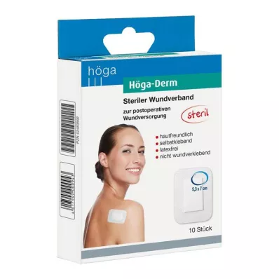 HÖGA-DERM Sterils ģipsis 53x70 mm, 10 gab