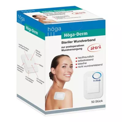 HÖGA-DERM Sterili plāksteri 70x100 mm, 50 gab