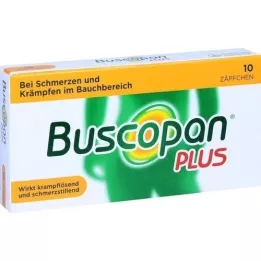 BUSCOPAN plus 10 mg/800 mg svecītes, 10 gab