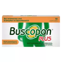 BUSCOPAN plus 10 mg/800 mg svecītes, 10 gab