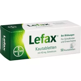 LEFAX Košļājamās tabletes, 50 gab