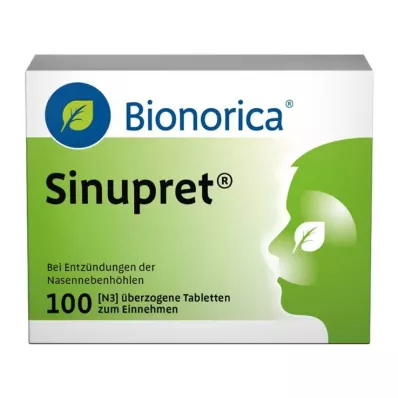 SINUPRET apvalkotās tabletes, 100 gab