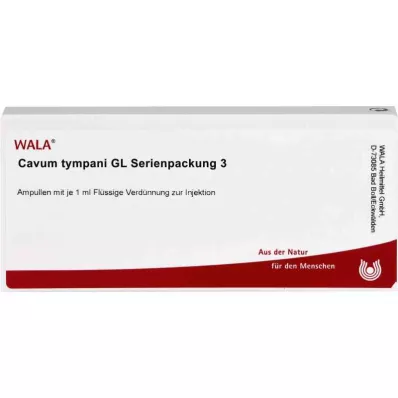 CAVUM tympani GL sērijveida iepakojums 3 ampulas, 10X1 ml