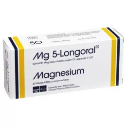 MG 5 LONGORAL Košļājamās tabletes, 50 gab