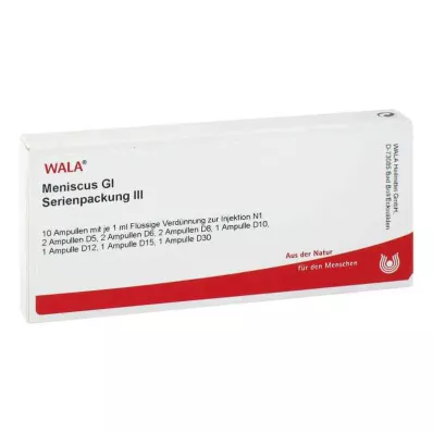 MENISCUS GL Sērijas iepakojums 3 ampulas, 10X1 ml