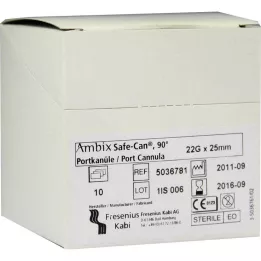 AMBIX Safe-Can Portpunkt.Kan.22 Gx25 mm izliekts, 10 gab