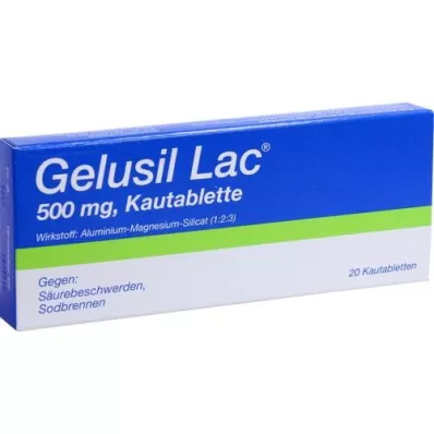GELUSIL LAC Košļājamās tabletes, 20 gab
