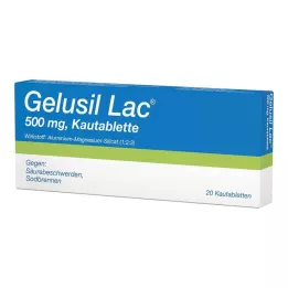 GELUSIL LAC Košļājamās tabletes, 20 gab