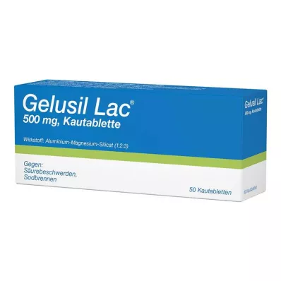 GELUSIL LAC Košļājamās tabletes, 50 gab