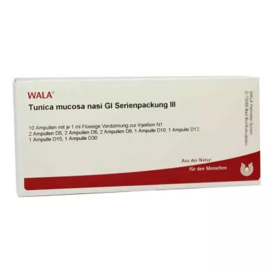 TUNICA gļotādas nasi GL sērijveida iepakojums 3 ampulas, 10X1 ml
