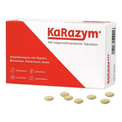 KARAZYM zarnās apvalkotās tabletes, 100 gab