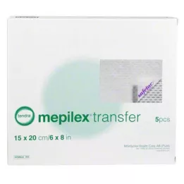 MEPILEX Putu pārsējs 15x20 cm sterils, 5 gab