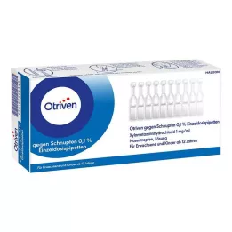 OTRIVEN 0,1% deguna pilieni, vienas devas pipete, 40X0,3 ml