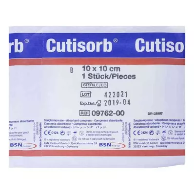 CUTISORB Sterili sūkājamie spilventiņi 10x10 cm, 1 gab CUTISORB Sterili sūkājamie spilventiņi 10x10 cm, 1 gab