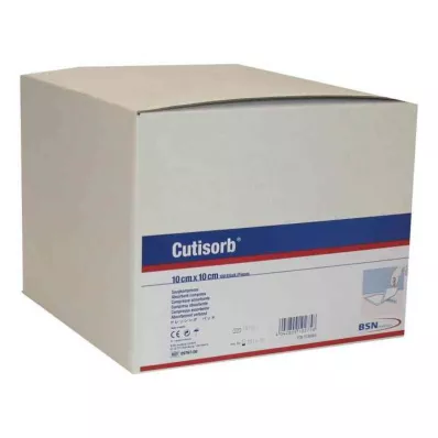 CUTISORB Absorbējošie spilventiņi nesterili 10x10 cm, 100 gab