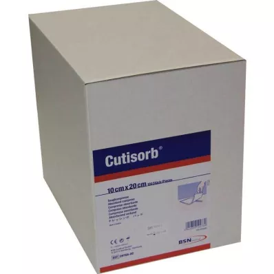 CUTISORB Absorbējošie spilventiņi nesterili 10x20 cm, 100 gab