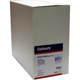 CUTISORB Absorbējoši nesterili 20x40 cm, 50 gab