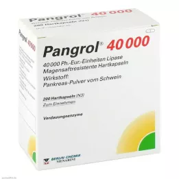 PANGROL 40 000 cieto kapsulu ar zarnu apvalku, 200 gab