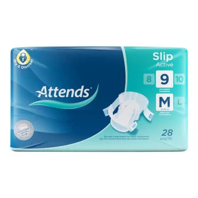 ATTENDS Slip Active 9 M, 28 gab