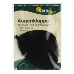 AUGENKLAPPE ar gumiju melns, 1 gab